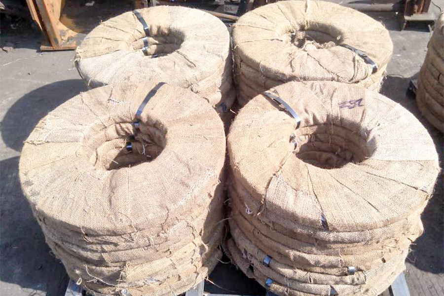 Einzelverpackung mit Jute