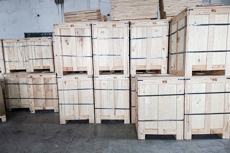 Exportieren Sie Holzverpackungen